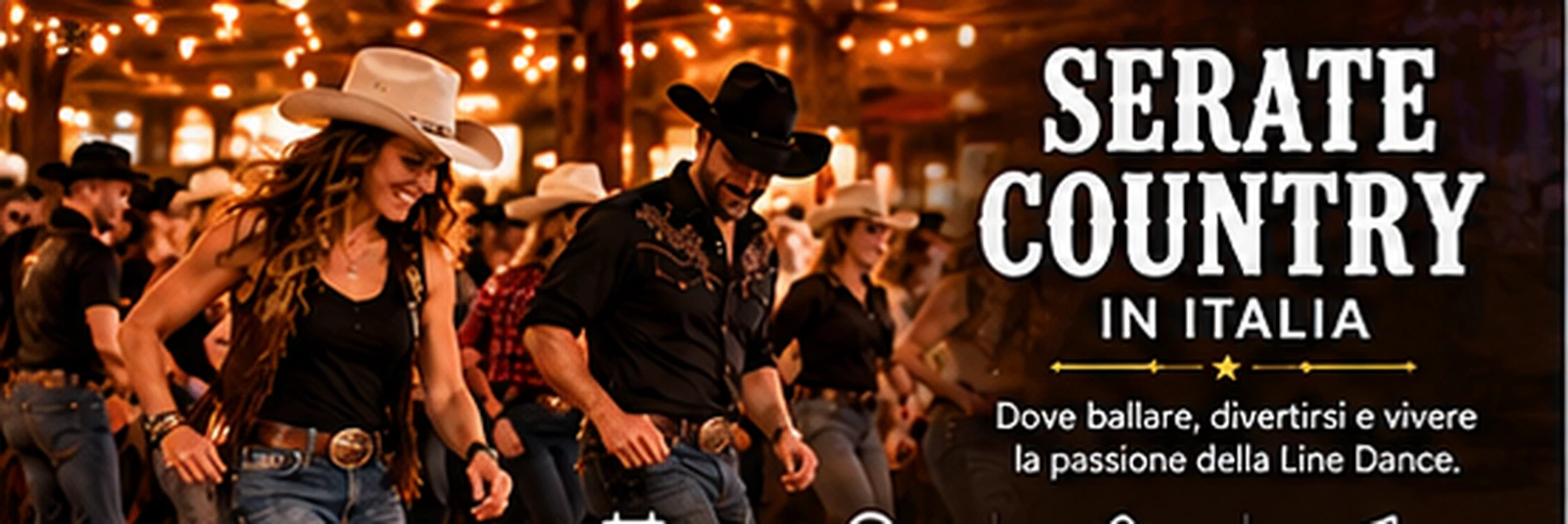 Serate country in Italia con pista da ballo e line dance