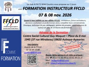 Locandina ufficiale FFCLD formazione instructeurs Aulnoye-Aymeries novembre 2026